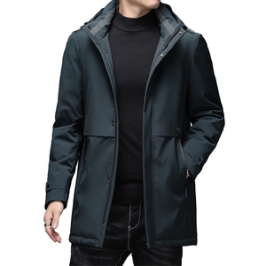 2023冬季新款脱卸帽羽绒服灰鸭绒外套中年爸爸装SFT98058-P260图片