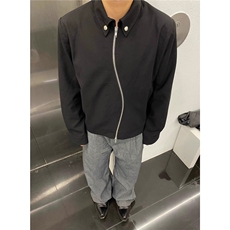 秋季韩版时髦复古飞行员棒服夹克男士宽松拉链外套女L25955-P55，男装夹克，星座1008