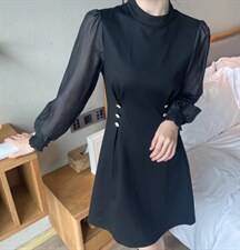 显瘦连衣裙，女装连衣裙，布萱