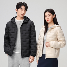 新款90绒子轻薄情侣装羽绒服秋冬男女款连帽轻薄羽绒服外套，男装羽绒服，钱塘723