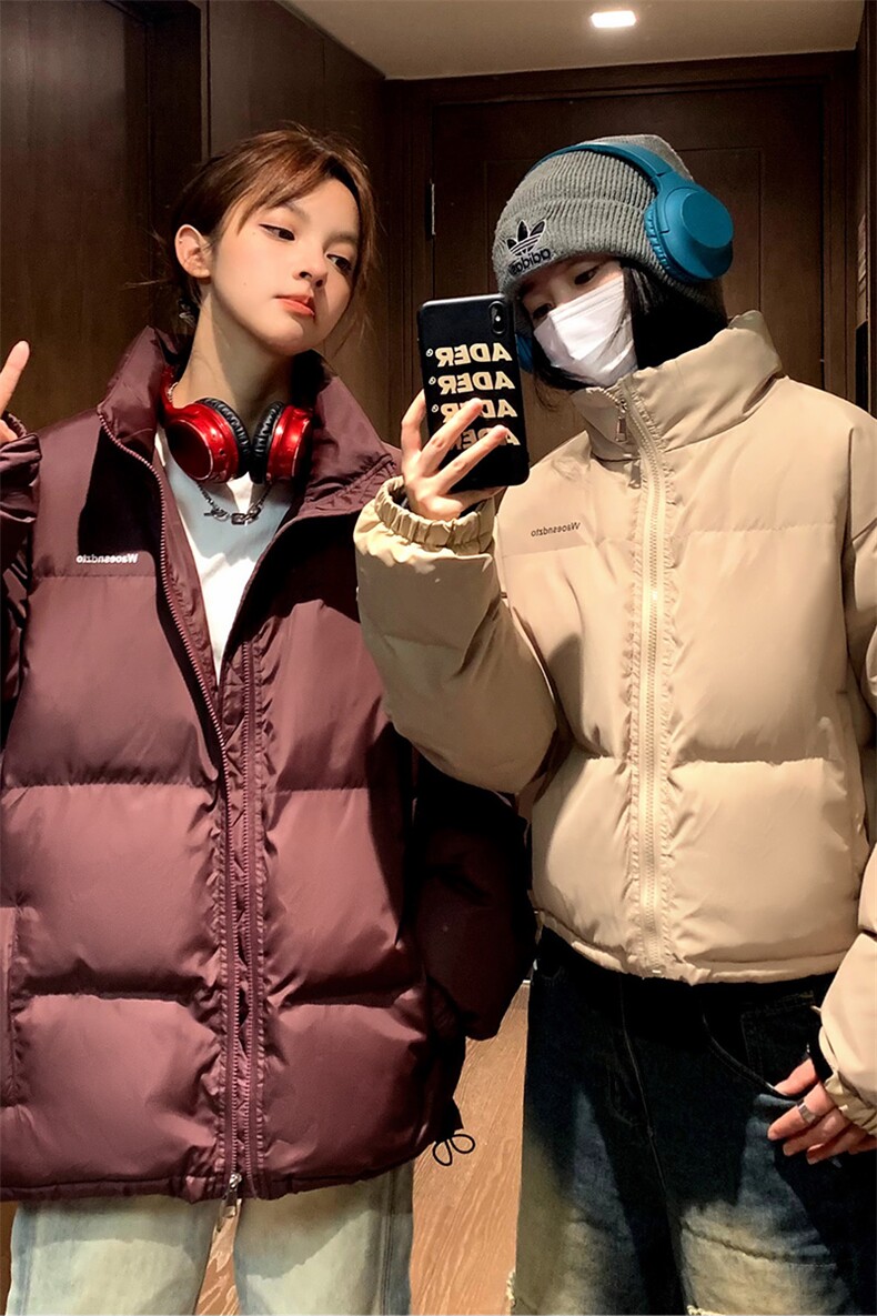 闺蜜冬装2023中性短款面包服棉衣男女情侣冬季棉服外套S279-P108,男装棉衣,电商A233-1