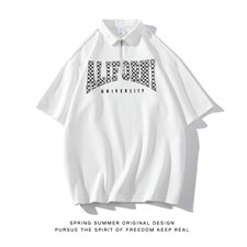 新款优品男士短袖刺绣印花T恤宽松上衣ZD3318-P48图片