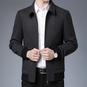 爸爸秋装外套男秋款中年男士夹克休闲男装夹克上衣ZL88025-P180图片