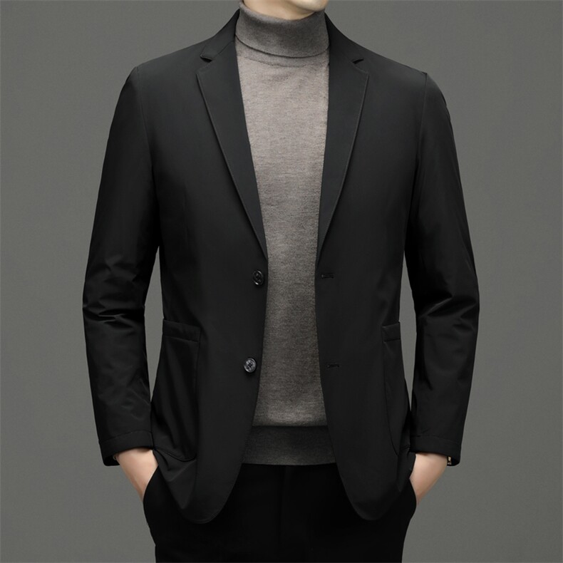 CDY7719钱塘2020-2中年男士时尚休闲羽绒西服外套量大价优P240,男装羽绒服,钱塘207-2