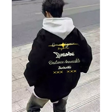 棒球服秋冬港风星星美式印花飞行员男女宽松街头夹克棉服MSS840，男装夹克，星座1116A（原606A-3）