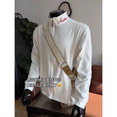 AA2108P35翻领长袖德绒打底衫拉链外套健身t恤修身卫衣，男装T恤，电商B323A