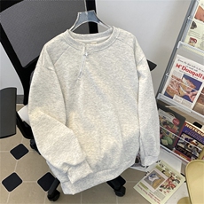 1506-1/W67831/P40情侣款宽松外套长袖上衣金属拉链套头卫衣男女，女装短外套，星座1506-1