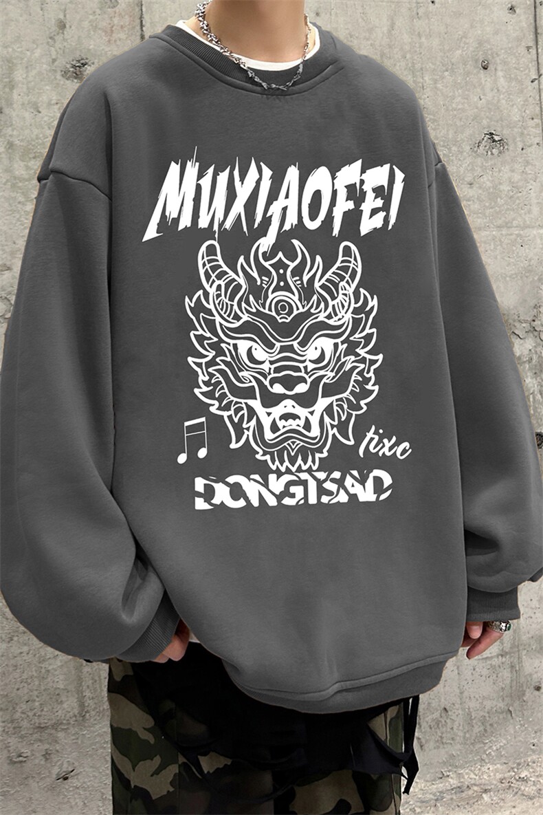 主推款可持续提供视频抖音宽松圆领卫衣D223A-YL23126特P28,男装卫衣,电商019-1