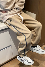 秋冬宽松束脚休闲加厚长裤Q341-P55限78成份：聚酯纤维，男装休闲裤，电商A247