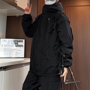 MY6160/P85加棉加厚棉衣男防风防水冲锋衣棉服棉袄大码外套上衣图片
