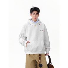 重磅400G砂洗刺绣连帽卫衣222-2-W116-P65卖88，男装卫衣，星座222-2（原202-8）