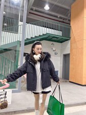 爆版大毛领派克服外套好卖排单款，其它，金地雪