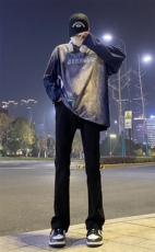 2024春款修身微喇复古弹力牛仔裤715-6-BK01P50，男装牛仔裤，星座715-6