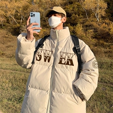港风秋冬潮流保暖立领宽松棉服外套男MY62053P95控118，男装棉衣，电商A268A