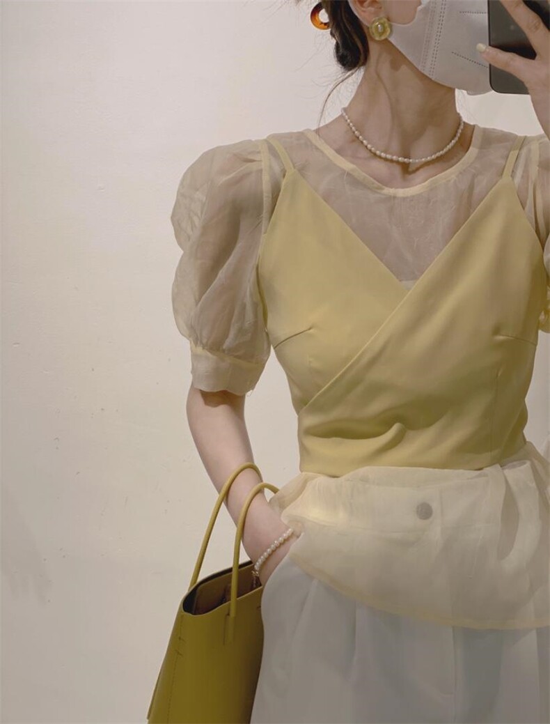 韩系两件套小衫，其它，驿谷