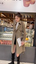 风衣外套，女装风衣，锦华秀逸