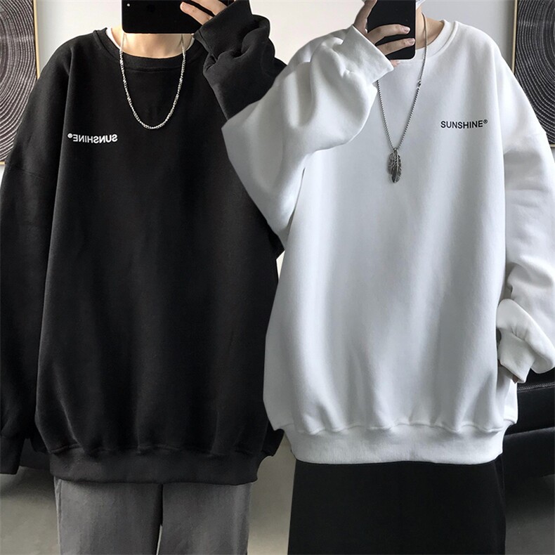 W33 情侣印花圆领秋冬卫衣 常规P28 加绒P38 S-5XL 支持定制图片