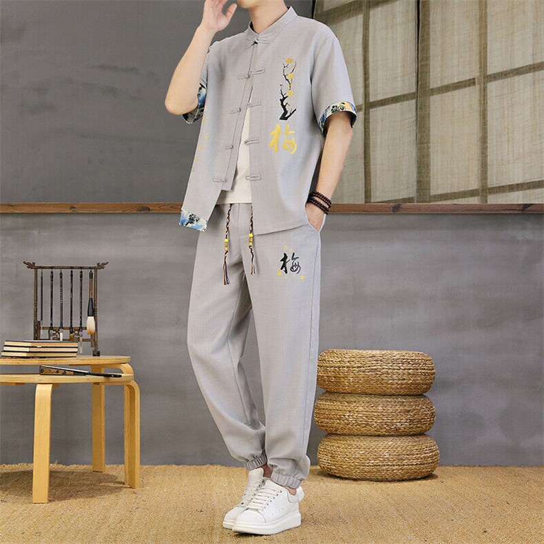 2025新款风男士风唐装两件套男,男装民族服装,星座1206（原A206）