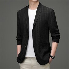 纯色西服中年男士秋季宽松外套个性百搭商务休闲新款西装上衣男士，男装西服，电商B212（原钱塘6029）
