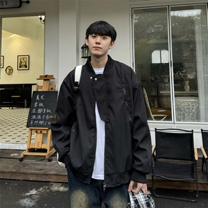 现货 春季新款美式高街棒球服男士潮牌飞行夹克外套Jk06-P85控118图片