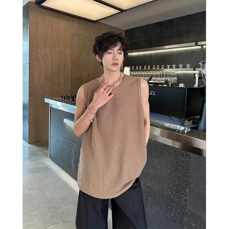 8XL-M特大码无袖T恤男肌理感冰丝坎肩运动篮球背心男DX320P30，男装背心/马甲，电商D206-1