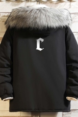 冬季大毛领衣男士大码加厚袄男服MM48284-P130砖墙，男装棉衣，电商A040A