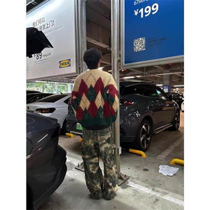 网图有货 费尔岛圣诞毛衣男圆领宽松针织衫情侣外套 A151-P55图片