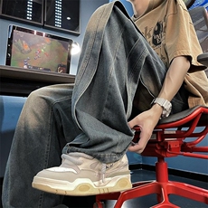 美式高街牛仔裤男女潮牌个性显高休闲裤NK3005/P53，男装牛仔裤，电商D202-1