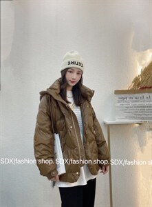 【现货】免洗新款面料卫衣帽羽绒服图片