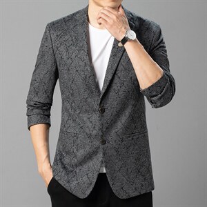 西服男秋季潮款休闲商务小西服上衣中年男士单西外套ASD2311-P180图片