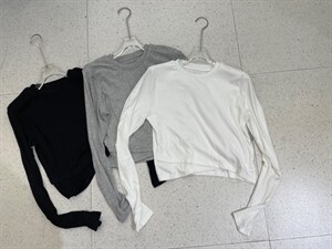 短款垫肩上衣女2022春季新款修身显瘦糖果色长袖,其它,主品