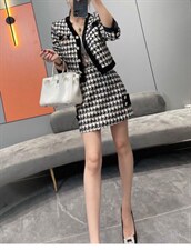 秋装套装小香，女装职业装，贻思茗