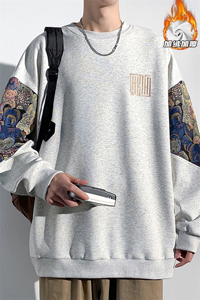 2025HW23675加绒光影墙大码真超绒180克卫衣M-5XHW23790-P55,男装卫衣,电商A022