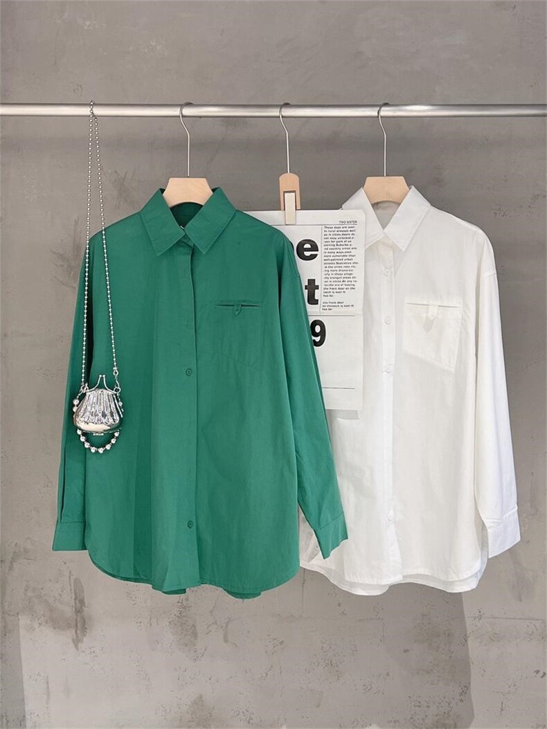 现货夏季新款衬衫，女装衬衫，FU