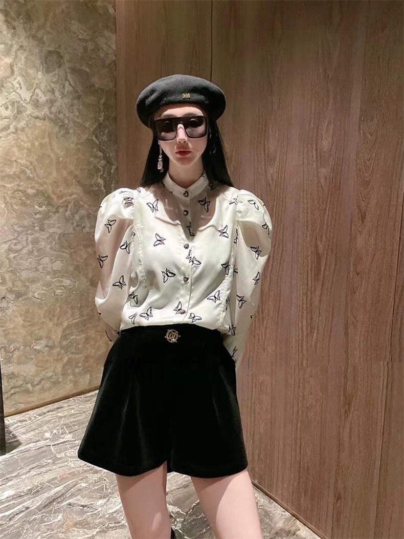 【现货】设计师款小蝴蝶衬衫，女装衬衫，色调轩