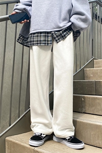 中性  秋季休闲宽松直筒百搭针织休闲裤长裤男女 D213  P48控68图片