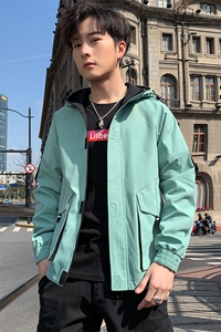 男士秋季新款韩版夹克男潮牌百搭休闲夹克连帽外套A112-jk115-P75图片