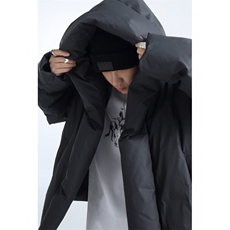WT122-P135男女同款磁吸门襟立体蓬松充棉廓形连帽短棉服网图，男装棉衣，星座1501-3