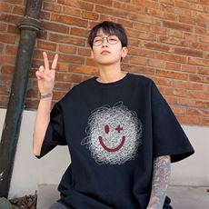 量大优！供视频！港风华夫格短袖T恤半袖男HT213-特P18，男装T恤，电商B367