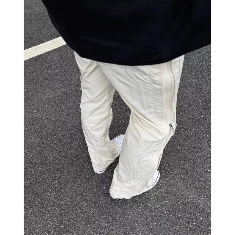 DBK57-P55双拉链设计感休闲裤男新款降落伞冲锋裤cleanfit直筒裤,男装休闲裤,星座603-2