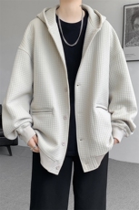 M~8XL开衫夹克/连帽卫衣大码连帽重磅秋冬加厚休闲外套KS2102P80，男装卫衣，电商B238