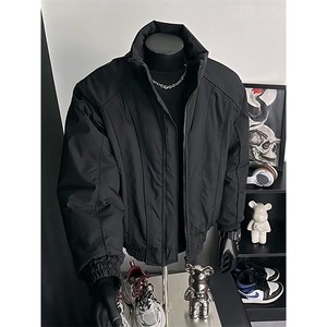 现货美式休闲加厚雪山棉衣夹克外套立领纯色三防户外工装棉服,男装夹克,电商A486-1