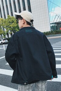JK959/P75秋装新款美式撞色男水洗工装夹克日系男青少年大码外套，男装夹克，电商A141