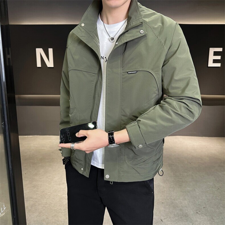 工装夹克男休闲上衣多口袋立领夹克DS-A329-JK5092-P95，男装夹克，电商A329