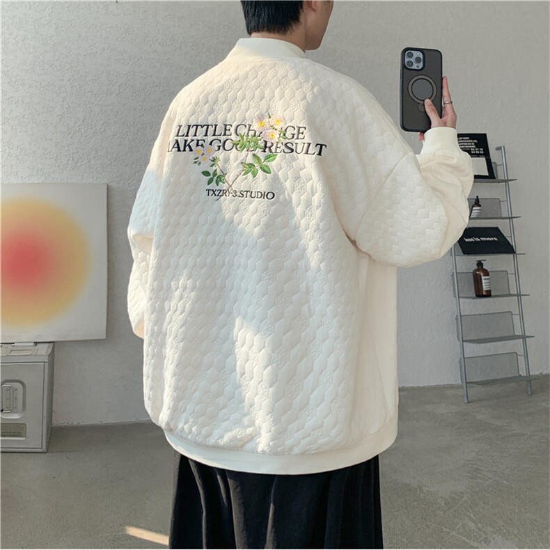 星座212A-JK6639 -P100控158  秋季新款重磅刺绣外套男夹克衫图片