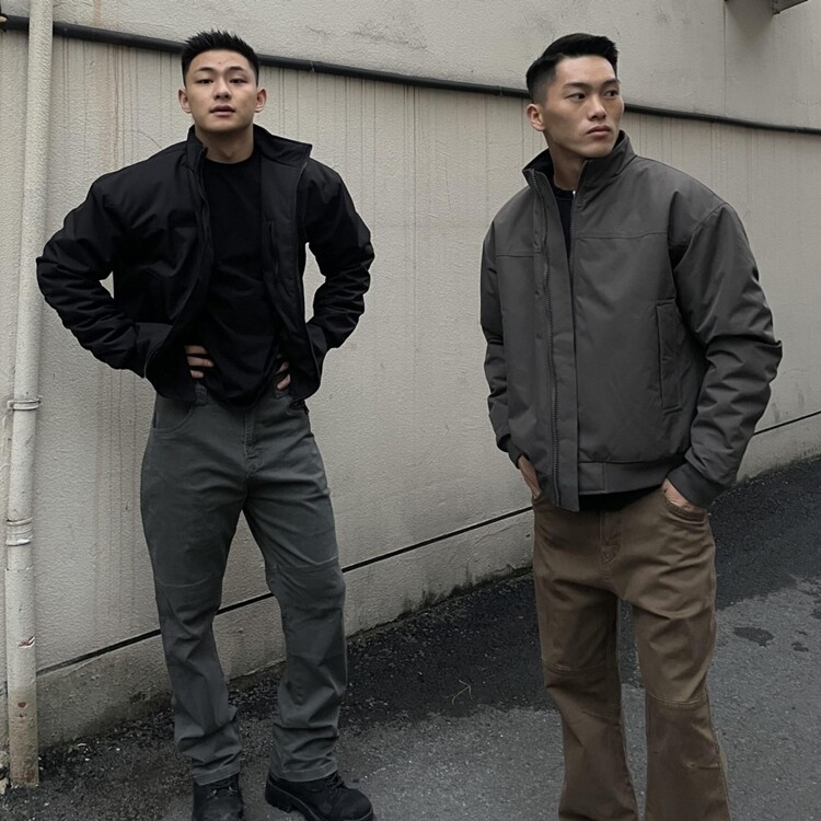 GTAL教练健身夹克棉服男款秋冬三防立领复古棉衣外套工装加厚棉袄,男装夹克,电商D315
