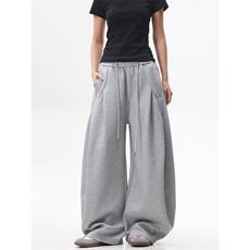 宽松运动透气宽松休闲直筒弯刀卫裤男潮牌重磅运动裤子CAX252，男装休闲裤，星座516A