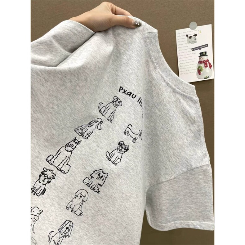 H0501-P25 足230克纯棉包领高品质抖音天猫质量卡通印花图片