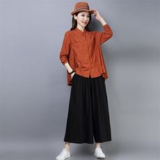 套装/套裙气质舒适时尚纯色2021年春季POLO领绣花，女装套装/套裙，独衣靓