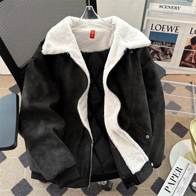 美式棉服男冬季巴恩风痞帅加绒加厚夹克棉衣宽松保暖Z1323P93,男装夹克,星座1112-1